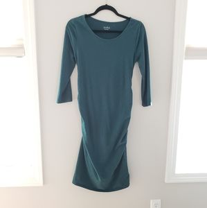 Isabel green maternity dress